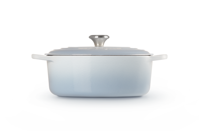 Cast Iron Signature Oval CasseroleCoastal Blue image number 3